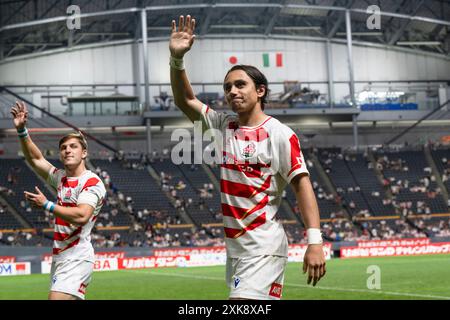 Hokkaido, Giappone. 21 luglio 2024. Ange Capuzzo (ITA) Rugby: Test match tra Giappone e Italia al Sapporo Dome di Hokkaido, Giappone. Crediti: AFLO/Alamy Live News Foto Stock