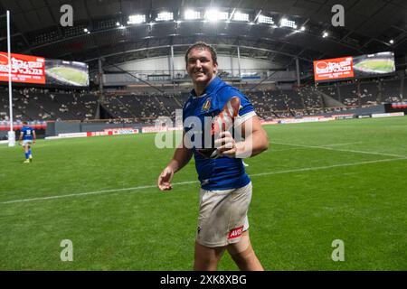 Hokkaido, Giappone. 21 luglio 2024. Michele Lamaro (ITA) Rugby: Test match tra Giappone e Italia al Sapporo Dome di Hokkaido, Giappone. Crediti: AFLO/Alamy Live News Foto Stock