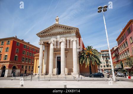 Nizza, Francia - 25 maggio 2024: Eglise Notre-Dame du Port, una chiesa costruita nel 1840 nel porto di Nizza Foto Stock