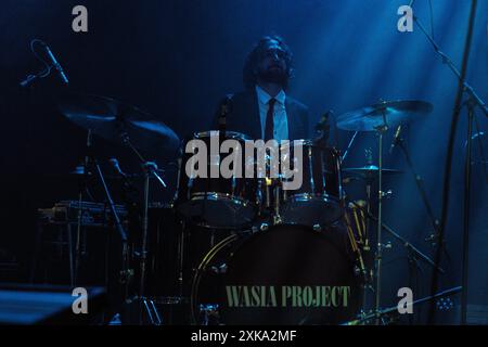 Milano, Italia, 4 aprile 2024. Il duo pop inglese Wasia Project si esibisce dal vivo ad Alcatraz a Milano, Italia. Crediti: Maria Laura Arturi / Alamy Live News Foto Stock