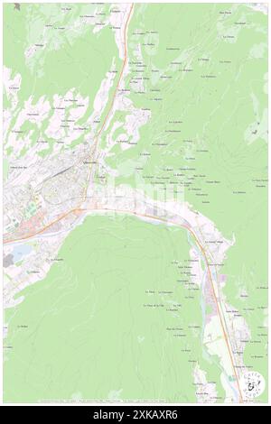 Albertville, Savoie, FR, Francia, Auvergne-Rhône-Alpes, N 45 40' 32'', N 6 23' 33'', MAP, Cartascapes Map pubblicata nel 2024. Esplora Cartascapes, una mappa che rivela i diversi paesaggi, culture ed ecosistemi della Terra. Viaggia attraverso il tempo e lo spazio, scoprendo l'interconnessione del passato, del presente e del futuro del nostro pianeta. Foto Stock