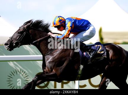 Foto del file datata 19-06-2024 di Auguste Rodin, che dirige 11 conferme per il Re Giorgio vi di sabato e la Regina Elisabetta Qipco Stakes. Data di pubblicazione: Lunedì 22 luglio 2024. Foto Stock