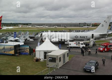 Farnborough, Regno Unito. 22 luglio 2024. Il Farnborough International Airshow 2024 ospita i principali innovatori del settore aerospaziale, aeronautico e della difesa e non solo. Crediti: Uwe Deffner/Alamy Live News Foto Stock