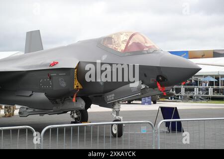 Farnborough, Regno Unito. 22 luglio 2024. Il Farnborough International Airshow 2024 ospita i principali innovatori del settore aerospaziale, aeronautico e della difesa e non solo. Crediti: Uwe Deffner/Alamy Live News Foto Stock