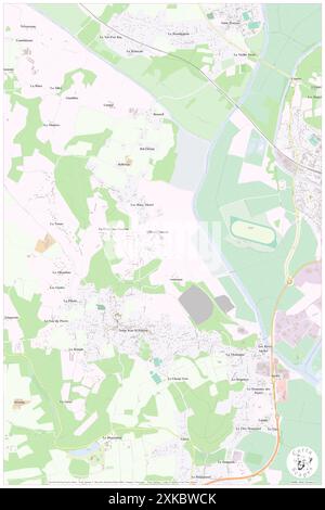 Saint-Jean-la-Poterie, Morbihan, FR, Francia, Bretagna, N 47 38' 11'', S 2 7' 32''', MAP, Cartascapes Map pubblicata nel 2024. Esplora Cartascapes, una mappa che rivela i diversi paesaggi, culture ed ecosistemi della Terra. Viaggia attraverso il tempo e lo spazio, scoprendo l'interconnessione del passato, del presente e del futuro del nostro pianeta. Foto Stock