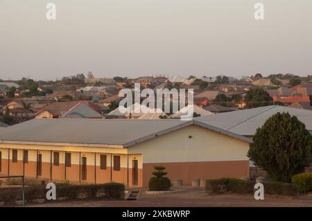 Vista sui tetti, Jos, Plateau State, Nigeria Foto Stock