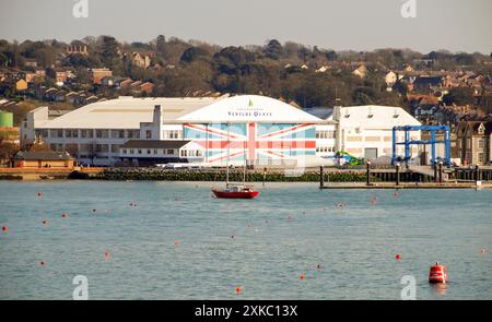 Avventurati su East Cowes, Isola di Wight Foto Stock