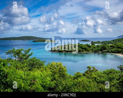 Caneel Bay sull'isola caraibica di St John nelle Isole Vergini americane Foto Stock