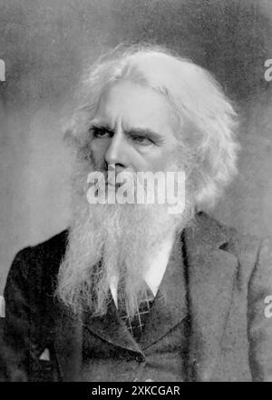 Eadweard Muybridge. Ritratto del fotografo inglese Eadweard Muybridge (1830-1904, nato Edward James Muggeridge) Foto Stock