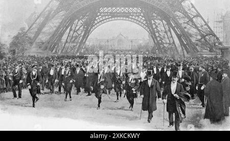 OLIMPIADI ESTIVE DI PARIGI 1900 - parte della cerimonia di apertura Foto Stock