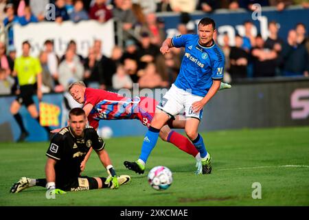 Lyngby, Danimarca. 22 luglio 2024. Superliga match tra Lyngby e FC Copenhagen al Lyngby Stadium lunedì 22 luglio 2024. (Foto: Thomas Sjoerup/Scanpix 2024) credito: Ritzau/Alamy Live News Foto Stock