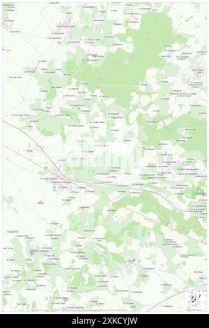 Domfront-en-Champagne, Sarthe, FR, Francia, Pays de la Loire, N 48 6' 16'', N 0 1' 41'', mappa, Cartascapes Mappa pubblicata nel 2024. Esplora Cartascapes, una mappa che rivela i diversi paesaggi, culture ed ecosistemi della Terra. Viaggia attraverso il tempo e lo spazio, scoprendo l'interconnessione del passato, del presente e del futuro del nostro pianeta. Foto Stock