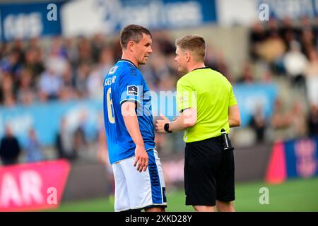 Lyngby, Danimarca. 22 luglio 2024. Superliga match tra Lyngby e FC Copenhagen al Lyngby Stadium lunedì 22 luglio 2024. (Foto: Thomas Sjoerup/Scanpix 2024) credito: Ritzau/Alamy Live News Foto Stock