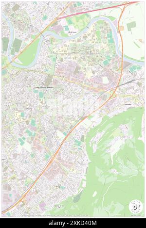 Saint-Martin-d'Heres, Isère, FR, Francia, Auvergne-Rhône-Alpes, N 45 9' 59'', N 5 45' 52'', MAP, Cartascapes Map pubblicata nel 2024. Esplora Cartascapes, una mappa che rivela i diversi paesaggi, culture ed ecosistemi della Terra. Viaggia attraverso il tempo e lo spazio, scoprendo l'interconnessione del passato, del presente e del futuro del nostro pianeta. Foto Stock