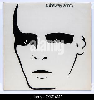 Copertina LP della ristampa del 1979 dell'omonimo album di debutto dei Tubeway Army Foto Stock