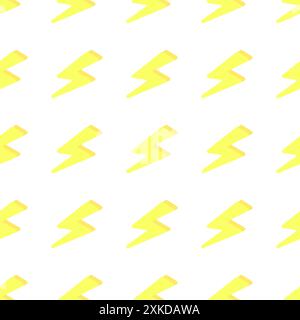 Sfondo vettoriale senza interruzioni. Icona del vettore Lightning. Vettore di sfondo Lightning Endless. Illustrazione vettoriale. Illustrazione Vettoriale