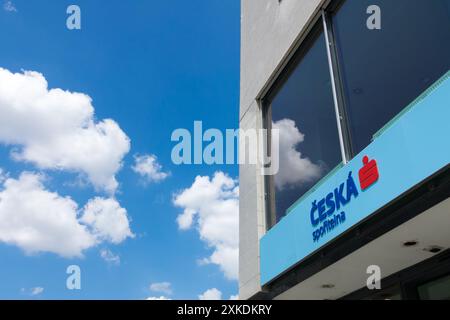 Ceska Sporitelna Logo Brand, ERSTE Group Bank Repubblica Ceca Europa Foto Stock