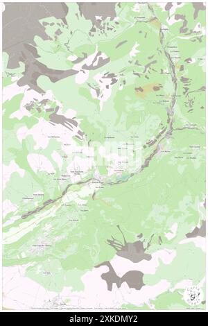 Saint-Jean-Saint-Nicolas, Hautes-Alpes, FR, Francia, Provence-Alpes-Côte d'Azur, N 44 40' 2'', N 6 13' 42'', MAP, Cartascapes Map pubblicata nel 2024. Esplora Cartascapes, una mappa che rivela i diversi paesaggi, culture ed ecosistemi della Terra. Viaggia attraverso il tempo e lo spazio, scoprendo l'interconnessione del passato, del presente e del futuro del nostro pianeta. Foto Stock