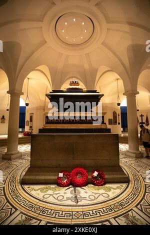 Tomba di Nelson nella Cattedrale di St Paul, Londra, Regno Unito Foto Stock