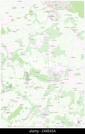 Beaulieu-sous-la-Roche, Vendée, FR, Francia, Pays de la Loire, N 46 40' 36'', S 1 36' 33'', mappa, Cartascapes Mappa pubblicata nel 2024. Esplora Cartascapes, una mappa che rivela i diversi paesaggi, culture ed ecosistemi della Terra. Viaggia attraverso il tempo e lo spazio, scoprendo l'interconnessione del passato, del presente e del futuro del nostro pianeta. Foto Stock