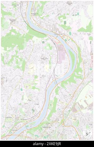 Collonges-au-Mont-d'Or, Rhône, FR, Francia, Alvergne-Rhône-Alpes, N 45 49' 26'', N 4 50' 25'', MAP, Cartascapes Map pubblicata nel 2024. Esplora Cartascapes, una mappa che rivela i diversi paesaggi, culture ed ecosistemi della Terra. Viaggia attraverso il tempo e lo spazio, scoprendo l'interconnessione del passato, del presente e del futuro del nostro pianeta. Foto Stock