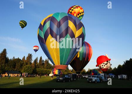 2024 Tigard Oregon Annual Hot Air Balloon Festival Foto Stock