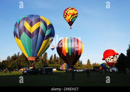 2024 Tigard Oregon Annual Hot Air Balloon Festival Foto Stock