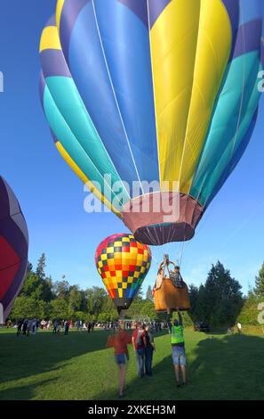 2024 Tigard Oregon Annual Hot Air Balloon Festival Foto Stock