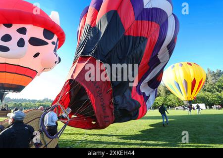 2024 Tigard Oregon Annual Hot Air Balloon Festival Foto Stock