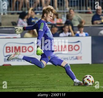 CHESTER, PA, USA - 06 LUGLIO 2024: Incontro MLS tra Philadelphia Union e New York Red Bulls a Subaru Park. Foto Stock