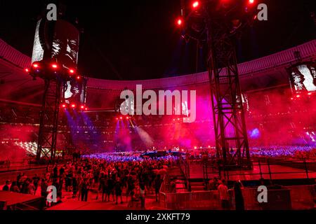 Metallica, concerto della rock band metallica, Madrid, Spagna. Foto Stock