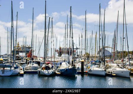 Marina Santa Cruz, Isole Canarie, Tenerife, Santa Cruz Foto Stock