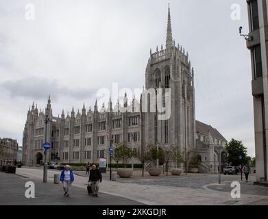 20 , luglio , 2024, Marischal College Building nel centro di Aberdeen, Foto Stock