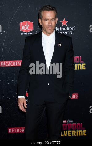 Ryan Reynolds bei der Weltpremiere des Kinofilms 'Deadpool & Wolverine' in David H. Koch Theater. New York, 22.07.2024 Foto Stock
