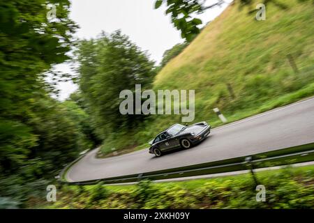 Porsche 911 classica su strada Foto Stock