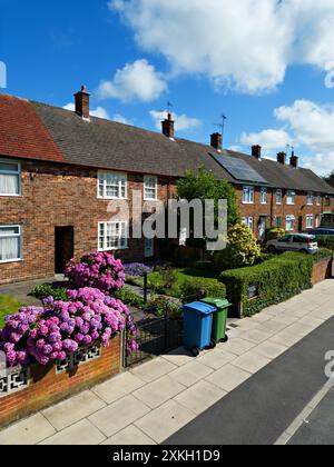 Vista aerea del 20 Forthlin Road, la casa d'infanzia dei Beatles Sir Paul McCartney. Foto Stock