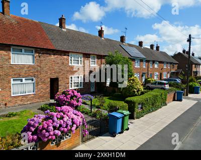 Vista aerea del 20 Forthlin Road, la casa d'infanzia dei Beatles Sir Paul McCartney. Foto Stock