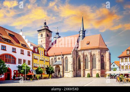 Città vecchia di Schmalkalden, Germania Foto Stock