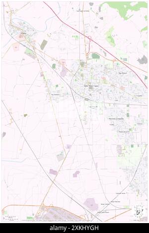 Santa Maria Capua Vetere, Provincia di Caserta, IT, Italia, Campania, N 41 4' 53'', N 14 15' 12'', MAP, Cartascapes Map pubblicata nel 2024. Esplora Cartascapes, una mappa che rivela i diversi paesaggi, culture ed ecosistemi della Terra. Viaggia attraverso il tempo e lo spazio, scoprendo l'interconnessione del passato, del presente e del futuro del nostro pianeta. Foto Stock