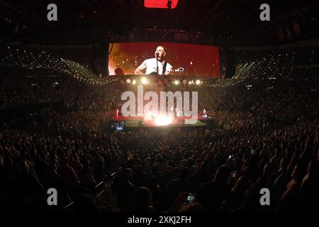 Sunrise Florida, Stati Uniti. 22 luglio 2024. Zach Bryan si esibisce durante il Quittin Time Tour all'Amerant Bank Arena il 22 luglio 2024 a Sunrise, Florida. Crediti: Mpi04/Media Punch/Alamy Live News Foto Stock