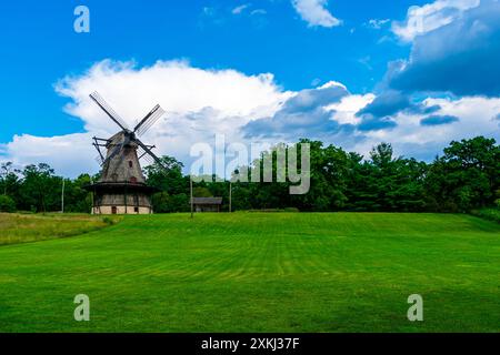 Fabyan Windmill a Batavia, Illinois. Foto Stock