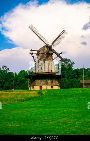 Fabyan Windmill a Batavia, Illinois. Foto Stock