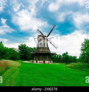 Fabyan Windmill a Batavia, Illinois. Foto Stock