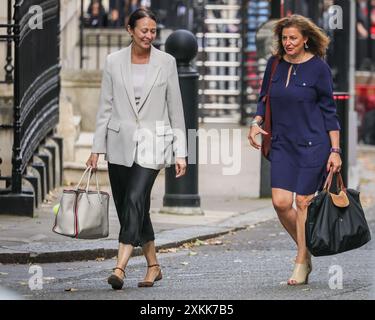 Londra, 23 luglio 2024. Gli ospiti arrivano. I ministri del gabinetto, così come molti invitati, sono arrivati al numero 10 di Downing Street in prima serata per quello che si ritiene essere un evento di affari e cultura in corso. Crediti: Imageplotter/Alamy Live News Foto Stock