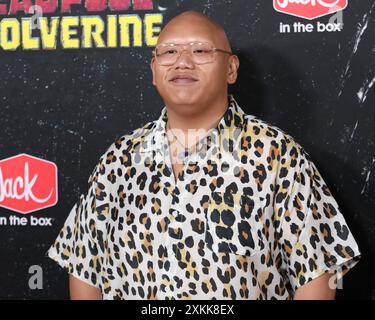 New York, New York, Stati Uniti. 22 luglio 2024. Jacob Batalon partecipa alla prima mondiale di "Deadpool & Wolverine" al David H. Koch Theater di New York. Crediti: Greg Allen/Alamy Live News. Foto Stock