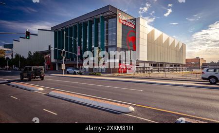 Brisbane, QLD, Australia - edificio di ferramenta Bunnings a Newstead Foto Stock