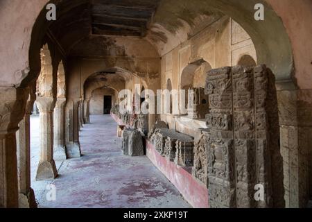 I gradini del pozzo di Chand Baori ad Abhaneri, Rajasthan, India Foto Stock