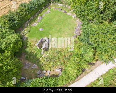 il coldrum long barrow è un long barrow a camera vicino al villaggio di trottiscliffe nel kent Foto Stock