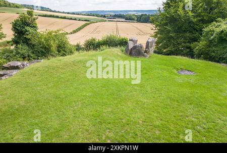 il coldrum long barrow è un long barrow a camera vicino al villaggio di trottiscliffe nel kent Foto Stock