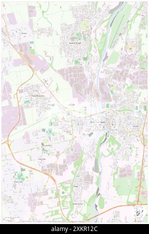 Ponte San Pietro, Provincia di Bergamo, IT, Italia, Lombardia, N 45 41' 46'', N 9 35' 5'', MAP, Cartascapes Map pubblicata nel 2024. Esplora Cartascapes, una mappa che rivela i diversi paesaggi, culture ed ecosistemi della Terra. Viaggia attraverso il tempo e lo spazio, scoprendo l'interconnessione del passato, del presente e del futuro del nostro pianeta. Foto Stock